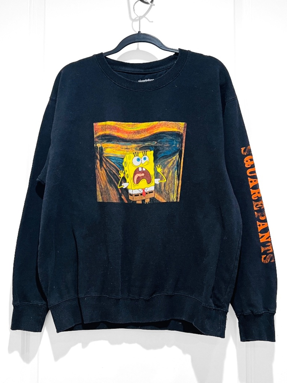 Nickelodeon Spongebob SquarePants The Scream Meme Edvard Munch sweatshirt